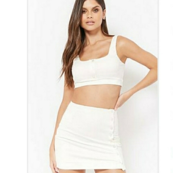 LUX LA Dresses & Skirts - Matching Ivory Skirt Set